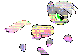 Size: 495x350 | Tagged: safe, artist:aftercase, earth pony, pony, animated, error, female, floppy ears, frown, glare, glitch, mare, running, simple background, solo, transparent background