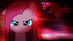Size: 850x478 | Tagged: safe, pinkie pie, earth pony, pony, g4, looking at you, pinkamena diane pie, serious, solo