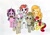 Size: 3500x2464 | Tagged: safe, artist:killerteddybear94, cloudy quartz, cookie crumbles, pear butter, posey shy, twilight velvet, windy whistles, earth pony, pegasus, pony, unicorn, g4, :p, adoraquartz, alternate hairstyle, bipedal, cookie, cookiebetes, cute, daaaaaaaaaaaw, ear piercing, earring, eye clipping through hair, floppy ears, food, glasses, high res, jewelry, looking at you, mom six, necklace, one eye closed, open mouth, pearabetes, piercing, posey shyabetes, smiling, sniffing, tongue out, velvetbetes, windybetes, wink