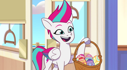 Size: 3300x1840 | Tagged: safe, screencap, zipp storm, pegasus, pony, g5, my little pony: tell your tale, the hunt for eggmund bunny, spoiler:g5, spoiler:my little pony: tell your tale, spoiler:tyts01e48, easter egg, female, mare, solo