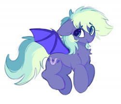 Size: 1624x1401 | Tagged: safe, artist:flixanoa, oc, oc only, oc:murphy, bat pony, pony, :p, bat pony oc, bat wings, chest fluff, cute, floating, heart, heart eyes, pony oc, simple background, sketch, solo, spread wings, tongue out, white background, wingding eyes, wings