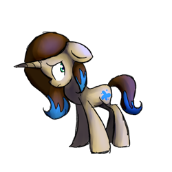 Size: 1024x1024 | Tagged: safe, artist:princessfaeron, oc, pony, unicorn, female, horn, mare, simple background, solo, transparent background, unicorn oc