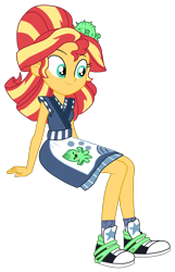 Size: 1900x2951 | Tagged: safe, artist:gmaplay, sunset shimmer, human, equestria girls, g4, alternate hairstyle, food, simple background, solo, sunset sushi, sushi, transparent background