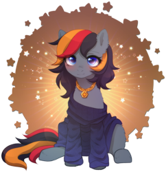 Size: 2052x2118 | Tagged: safe, alternate character, alternate version, artist:avrameow, part of a set, oc, oc only, earth pony, pony, clothes, commission, earth pony oc, high res, oversized clothes, simple background, solo, sweater, transparent background, ych result