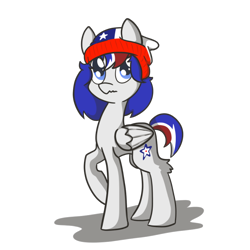 Size: 640x640 | Tagged: safe, artist:ask-chilepony, oc, oc only, pegasus, pony, chile, nation ponies, pegasus oc, ponified, simple background, solo, transparent background