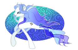 Size: 4096x2655 | Tagged: safe, artist:harmonyvitality-yt, oc, oc only, merpony, seapony (g4), base used, blue mane, dorsal fin, female, fin, fish tail, flowing mane, open mouth, sea pony oc, seapony oc, simple background, smiling, solo, tail, transparent background, underwater, water