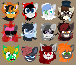 Size: 2994x2573 | Tagged: safe, artist:crazysketch101, oc, oc:ashton burnside, oc:astarte rosaceae, oc:bazou, oc:cyaera, oc:lil darkie, oc:vani, bat pony, pony, undead, unicorn, vampire, vampony, high res