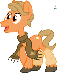 Size: 4000x5125 | Tagged: safe, artist:melisareb, part of a set, earth pony, pony, g4, .svg available, absurd resolution, alphabet lore, clothes, crossover, leg warmers, male, n, open mouth, raised hoof, simple background, solo, species swap, stallion, transparent background, unshorn fetlocks, vector