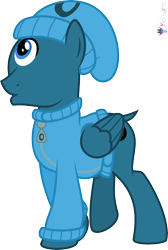 Size: 4000x5958 | Tagged: safe, artist:melisareb, part of a set, cyclops, cyclops pony, pegasus, pony, g4, .svg available, absurd resolution, alphabet lore, bald, beanie, clothes, crossover, dock, hairless, hat, male, o, one eyed, simple background, solo, species swap, stallion, sweater, tail, transparent background, vector, wat, wings