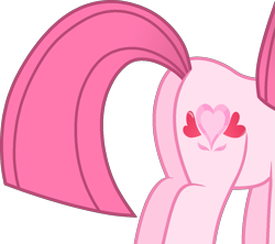 Size: 1287x1144 | Tagged: safe, artist:muhammad yunus, artist:spacebananaz, oc, oc only, oc:annisa trihapsari, earth pony, pony, annibutt, base used, butt, butt only, earth pony oc, female, mare, not pinkamena, pictures of butts, pink mane, pink skin, pink tail, plot, simple background, solo, tail, transparent background