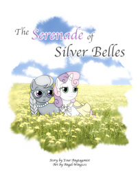 Size: 978x1200 | Tagged: safe, artist:angel-wing101, silver spoon, sweetie belle, g4, cover art