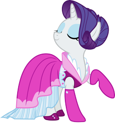 Size: 3000x3207 | Tagged: safe, artist:cloudy glow, rarity, pony, g4, too many pinkie pies, .ai available, beautiful, clothes, cute, dress, eyes closed, high res, raribetes, simple background, solo, transparent background, vector