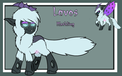 Size: 1920x1200 | Tagged: safe, artist:brainiac, oc, oc:lavos, changeling, moth, mothling, original species, cloven hooves, male, reference sheet, solo, stallion