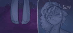 Size: 1215x551 | Tagged: safe, anonymous artist, misty brightdawn, pony, unicorn, series:misty pov, g5, female, gulp, mare