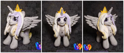 Size: 2560x1100 | Tagged: safe, artist:1stastrastudio, oc, oc:princess radiance, alicorn, pony, crown, female, irl, jewelry, mare, photo, plushie, regalia, solo