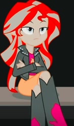 Size: 612x1038 | Tagged: safe, artist:paco777yuyu, edit, edited screencap, screencap, sunset shimmer, human, equestria girls, g4, my little pony equestria girls: better together, my little pony equestria girls: rainbow rocks, black background, cute, female, goddess, red, simple background, solo, sunset