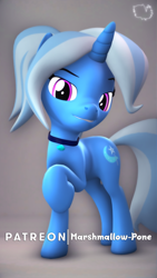 Size: 720x1280 | Tagged: safe, artist:marshmallow-pone, trixie, 3d, female, solo, source filmmaker