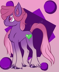 Size: 542x666 | Tagged: safe, artist:brybrychan, oc, oc only, earth pony, pony, abstract background, chest fluff, ear fluff, earth pony oc, gradient background, male, solo, stallion, unshorn fetlocks