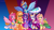 Size: 1920x1080 | Tagged: safe, artist:moonseeker, applejack, fluttershy, pinkie pie, rainbow dash, rarity, twilight sparkle, alicorn, pony, g4, alicorn six, alicornified, applecorn, bedroom eyes, blushing, clothes, crown, dress, eyeshadow, female, fluttercorn, flying, folded wings, freckles, group, hoof shoes, horn, jewelry, lidded eyes, looking at you, makeup, mane six, mare, one eye closed, open mouth, open smile, pinkiecorn, princess shoes, race swap, rainbowcorn, raised hoof, raricorn, regalia, sextet, smiling, smiling at you, spread wings, twilight sparkle (alicorn), wings, wink, winking at you, xk-class end-of-the-world scenario