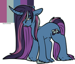 Size: 1992x1690 | Tagged: safe, artist:sexygoatgod, oc, oc only, pony, unicorn, adoptable, curved horn, female, hair over one eye, horn, long hair, simple background, solo, transparent background, unicorn oc, unshorn fetlocks