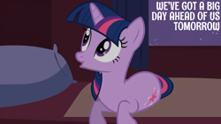 Size: 1920x1080 | Tagged: safe, edit, edited screencap, editor:quoterific, screencap, twilight sparkle, pony, unicorn, g4, my little pony: friendship is magic, over a barrel, season 1, female, mare, solo, unicorn twilight