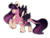 Size: 1280x982 | Tagged: safe, artist:mynameislazy, twilight sparkle, alicorn, pony, g4, female, heart ears, leonine tail, markings, redesign, simple background, solo, tail, transparent background, twilight sparkle (alicorn)