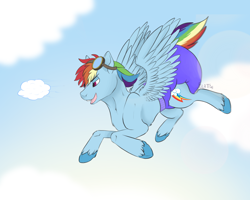 Size: 2500x2000 | Tagged: safe, artist:galaxylatte, rainbow dash, pegasus, pony, g4, adult, adult diaper, adult foal, clothes, diaper, diaper fetish, diapered, female, fetish, flying, high res, hooves, mare, non-baby in diaper, open mouth, open smile, poofy diaper, simple background, simple shading, smiling, solo, spread wings, underwear, wings