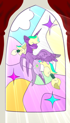 Size: 2313x4032 | Tagged: safe, artist:seina ring clone, edit, applejack, fluttershy, pinkie pie, rainbow dash, rarity, twilight sparkle, oc, alicorn, pony, g4, alicorn oc, horn, mane six, wings