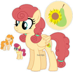 Size: 2264x2232 | Tagged: safe, artist:pastelnightyt, pear butter, posey shy, oc, earth pony, pegasus, pony, g4, base used, female, high res, magical lesbian spawn, mare, offspring, parent:pear butter, parent:posey shy, pegasus oc, simple background, transparent background