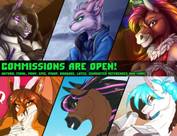 Size: 1872x1440 | Tagged: safe, artist:sunny way, pony, anthro, advertisement, advertising, any gender, any species, commission, commission open, commission slot, commissions open, digital art, slot