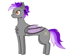 Size: 1230x966 | Tagged: safe, artist:nismorose, oc, oc only, oc:belldrums, bat pony, bat pony oc, bat wings, cheek fluff, chest fluff, ear fluff, ear tufts, eyelashes, fangs, female, mare, multicolored hair, multicolored tail, purple hair, purple tail, simple background, slit pupils, solo, tail, transparent background, wings