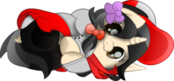 Size: 11086x5172 | Tagged: safe, artist:dematrix, artist:php178, oc, oc only, oc:hannifah fillysia, pony, unicorn, .svg available, :3, big eyes, black mane, black tail, bow, bowtie, brown eyes, button, button-up shirt, cap, clothes, colored pupils, commission, covering, curled up, cute, cute face, cute smile, dock, female, filly, foal, hair bow, hat, hoof heart, hoof on belly, hooves to the chest, horn, indonesia, indonesian, inkscape, kneesocks, looking at you, lying down, movie accurate, multicolored mane, multicolored tail, on side, one ear down, ponyloaf, ponytail, prone, purple, raised hoof, red, school, school uniform, shirt, shoes, simple background, skirt, smiling, smiling at you, socks, solo, striped mane, striped tail, submission, svg, tail, tail covering, tights, transparent background, underhoof, unicorn oc, uniform hat, vector, wall of tags, weapons-grade cute, ych result
