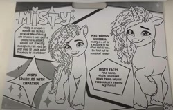 Size: 1000x636 | Tagged: safe, misty brightdawn, pony, unicorn, g5, official, coloring book, cornrows, element of empathy, empathy