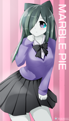 Size: 2000x3500 | Tagged: safe, artist:sholechbrony, marble pie, human, equestria girls, g4, anime style, clothes, equestria girls-ified, female, high res, moe, skirt, solo