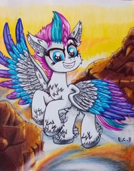 Size: 2486x3184 | Tagged: safe, artist:estrellasombria, zipp storm, pegasus, pony, g5, female, high res, solo