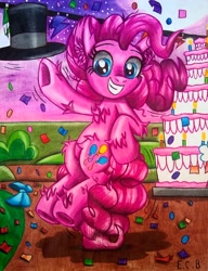 Size: 2170x2824 | Tagged: safe, artist:estrellasombria, pinkie pie, earth pony, pony, g4, female, high res, solo