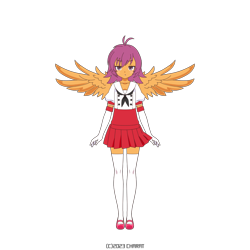 Size: 1000x1000 | Tagged: safe, scootaloo, human, apple bloomers, g4, anime, charat genesis, clothes, cute, cutealoo, gloves, humanized, pony coloring, pouting, sailor uniform, shirt, shoes, simple background, skirt, skirtaloo, socks, solo, transparent background, uniform, winged humanization, wings