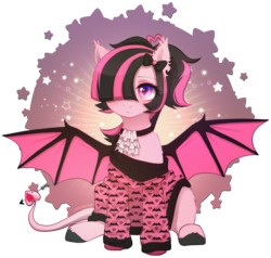 Size: 2223x2112 | Tagged: safe, alternate character, alternate version, artist:avrameow, part of a set, oc, oc only, bat pony, pony, bat pony oc, clothes, commission, high res, oversized clothes, simple background, solo, sweater, transparent background, ych result