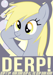 Size: 4060x5700 | Tagged: safe, artist:chingilin, derpy hooves, pegasus, pony, g4, poster, solo