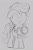 Size: 562x861 | Tagged: safe, artist:dtcx97, scootaloo, pegasus, pony, g4, camera, eyes closed, female, filly, floppy ears, foal, monochrome, solo