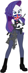 Size: 673x1713 | Tagged: safe, artist:edy_january, artist:gmaplay, edit, rarity, human, equestria girls, g4, my little pony equestria girls: better together, angry, assault rifle, base used, belt, beretta, beretta m9, body armor, boots, breasts, british, british flag, busty rarity, call of duty, chernobyl, clothes, england, g36, g36c, g3sp1, geode of shielding, gun, handgun, long pants, magical geodes, military, musket, rifle, sas, shoes, simple background, sniper, sniper rifle, soldier, solo, special air servies, special forces, tactical squad, tank top, task forces 141, transparent background, union jack, united kingdom, vector, warfighter, weapon