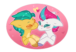 Size: 800x550 | Tagged: safe, artist:purplegrim40, hitch trailblazer, zipp storm, earth pony, pegasus, pony, g5, affection, bust, commission, cute, duo, duo male and female, eyes closed, female, heart, male, mare, ship:stormblazer, shipping, simple background, smiling, stallion, straight, transparent background, unshorn fetlocks, wings, ych result