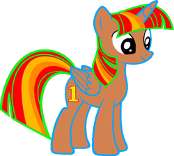 Size: 756x678 | Tagged: safe, artist:incredibubbleirishguy, oc, oc only, oc:lincoln kearley, alicorn, pony, alicorn oc, male, number, pony oc, recolor, simple background, solo, transparent background, vector