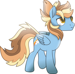 Size: 3848x3797 | Tagged: safe, artist:php178, artist:solixy406, derpibooru exclusive, oc, oc only, oc:cloudbreaker, pegasus, pony, g4, rainbow roadtrip, .svg available, amber eyes, blue, brown hair, brown mane, brown tail, cloud, colored pupils, contrail, cowlick, folded wings, forelock, gift art, hair, high res, highlights, inkscape, looking up, male, mane, movie accurate, multicolored hair, multicolored mane, multicolored tail, orange eyes, orange hair, orange mane, orange tail, pegasus oc, ponysona, rainbow, rainbow streak, shading, simple background, smiling, solo, stallion, striped hair, striped mane, striped tail, svg, tail, transparent background, trotting, vector, welcome, wings, yellow hair, yellow mane, yellow tail