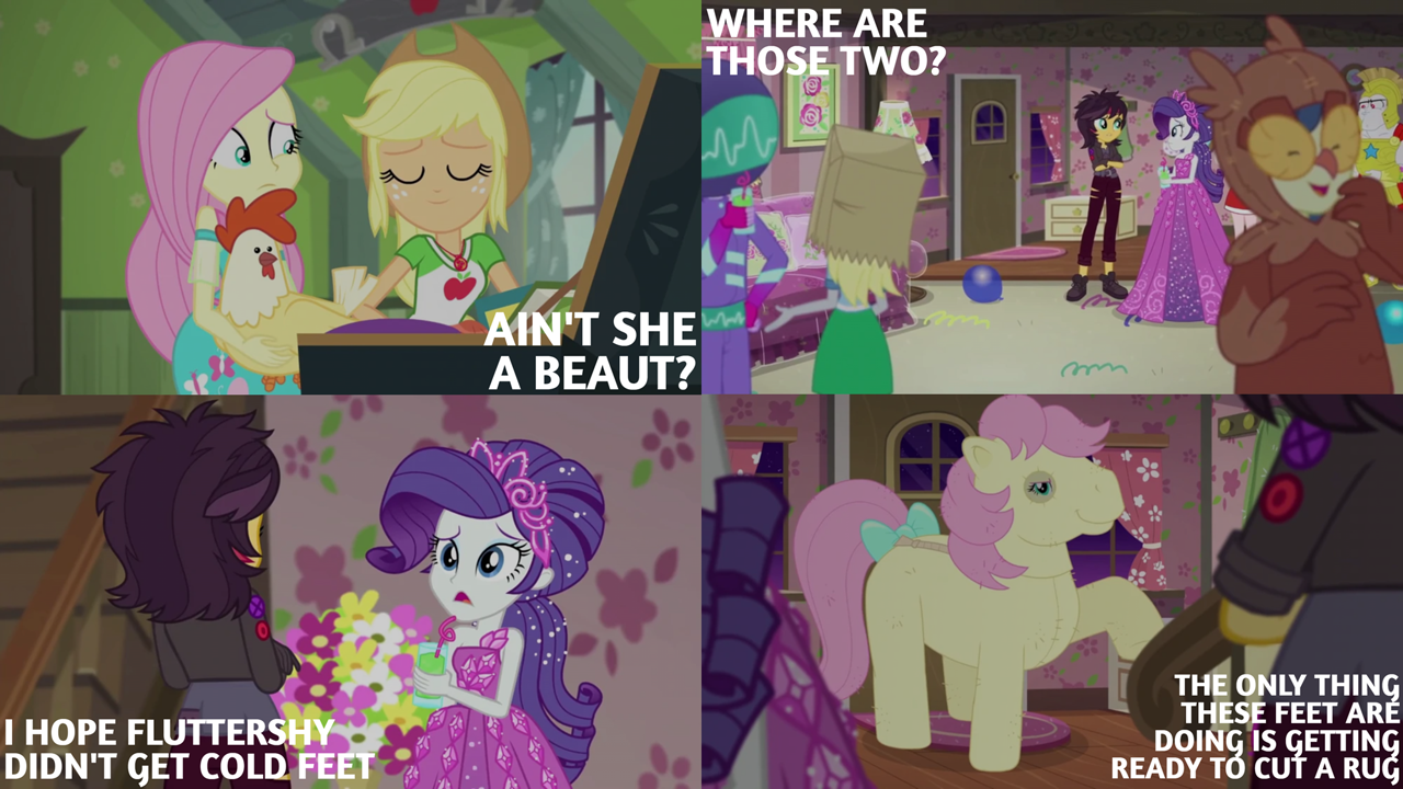 Safe Edit Edited Screencap Editor Quoterific Screencap Applejack Bon Bon Bulk