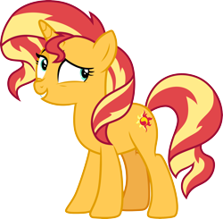 Size: 3060x3000 | Tagged: safe, artist:cloudy glow, sunset shimmer, pony, equestria girls, equestria girls specials, g4, my little pony equestria girls: mirror magic, high res, simple background, solo, transparent background, vector