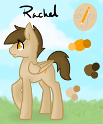 Size: 1250x1500 | Tagged: safe, artist:sinclair2013, oc, oc only, oc:rachel, pegasus, pony, female, mare, solo