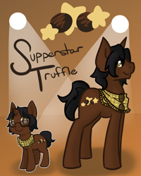 Size: 1280x1600 | Tagged: safe, artist:sinclair2013, oc, oc only, oc:superstar truffle, pony, unicorn, male, solo, stallion