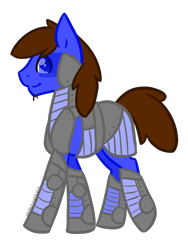 Size: 900x1200 | Tagged: safe, artist:sinclair2013, oc, oc only, oc:stewart, earth pony, pony, armor, male, simple background, solo, stallion, transparent background