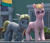 Size: 391x337 | Tagged: safe, screencap, diggy, sander, earth pony, pony, g5, have you seen this dragon?, my little pony: make your mark, my little pony: make your mark chapter 2, spoiler:my little pony: make your mark, spoiler:my little pony: make your mark chapter 2, spoiler:mymc02e08, building, confused, cropped, duo, duo male, glasses, male, outdoors, scared, stallion, tail